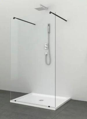 Sanotechnik Walk-in-Dusche "Freedom I Black"