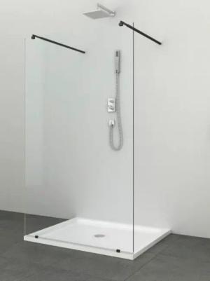 Sanotechnik Walk-in-Dusche "Freedom I Black"