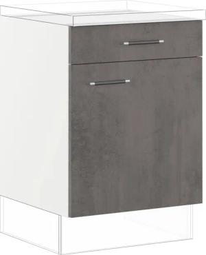 IMPULS KÜCHEN Unterschrank ""Prag und Valencia", Breite/Höhe: 60/72,3 cm", vormontiert, mit Soft-Close