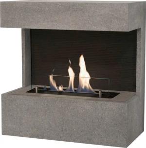 XARALYN Echtfeuer-Dekokamin "Nova", (Set, 2 St.), mit Bioethanol Brenner