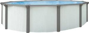 KWAD Rundpool "Green line Evolution", (Komplett-Set, 10 tlg.), 4,6x1,32 white- design Folie in blau, sand oder grau erhältlich