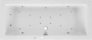 OTTOFOND Whirlpool-Badewanne "Cubic", (Komplett-Set, 1 tlg.), Typ Premium, chrom