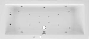 OTTOFOND Whirlpool-Badewanne "Cubic", (Komplett-Set, 1 tlg.), Typ Premium, chrom
