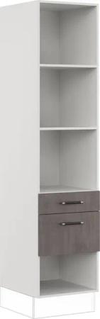 IMPULS KÜCHEN Seitenschrank ""Prag", Breite/Höhe: 50/205,1 cm, mit Soft-Close", vormontiert, mit Schubkasten, mit Auszug, mit verstellbaren Fachböden