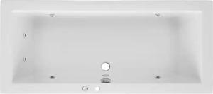 OTTOFOND Whirlpool-Badewanne "Cubic", (Komplett-Set, 1 tlg.), Typ 1, chrom