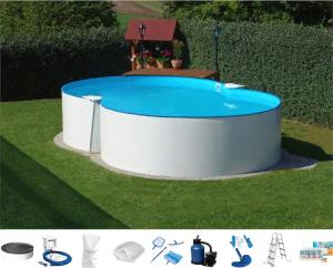 KONIFERA Achtformpool "Monaco II", (Set), 10 tlg., BxLxH: 300x470x120 cm