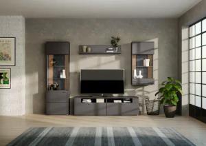 set one by Musterring Wohnwand "TACOMA", (Set, 4 St.), Typ 04, mit Hängevitrine