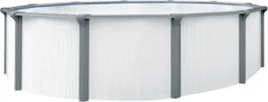 KWAD Rundpool "Green line Evolution", (Komplett-Set, 10 tlg.), 4,6x1,32 white- design Folie in blau, sand oder grau erhältlich