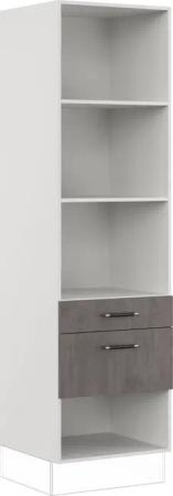 IMPULS KÜCHEN Seitenschrank ""Prag", Breite/Höhe: 60/205,1 cm, mit Soft-Close", vormontiert, mit Schubkasten, mit Auszug, mit verstellbaren Fachböden