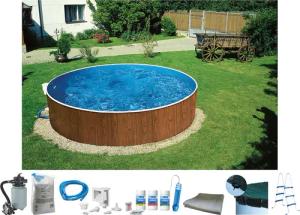 my POOL BWT Rundpool "MAONI 1", (Set, 8 tlg.), Aufstellpool in Holzoptik in verschiedenen Größen