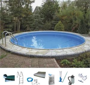 KONIFERA Rundpool "Kuba II", (Set, 9 tlg.), verschiedene Größen, für den Volleinbau