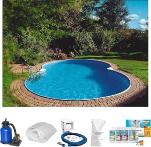 Clear Pool Achtformpool "Premium Mallorca", (Set), inkl. umfangreichem Zubehör BxLxH: 300x470x120 cm