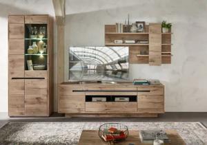 Innostyle Wohnwand "BELLANO", (Komplett-Set, 3 St.), inkl. LED-Beleuchtung