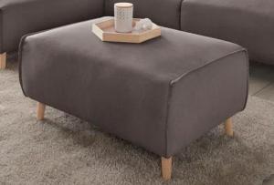 andas Hocker "Janek", mit Keder in scandinavischem Design