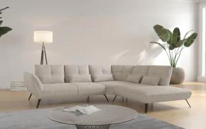Places of Style Ecksofa "Mikado L-Form", inkl. Sitztiefenverstellung und Armteilverstellung