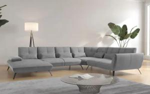 Places of Style Wohnlandschaft "Mikado U-Form", inkl. Sitztiefenverstellung und Armteilverstellung
