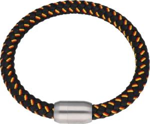 Jacques Charrel Armband "schwarz, geflochten, in Deutschland-Optik mit Magnetverschluß"