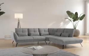 Places of Style Ecksofa "Mikado L-Form", inkl. Sitztiefenverstellung und Armteilverstellung