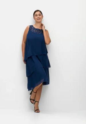 Sheego Cocktailkleid "Große Größen", im Layerlook, mit Pailletten