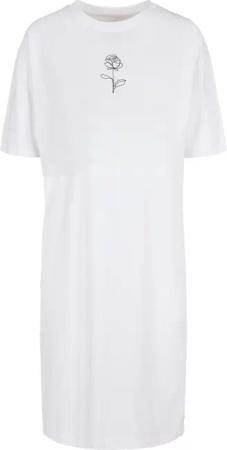 Merchcode Shirtkleid "Merchcode Damen Ladies Rose Oversized Slit Tee Dress", (1 tlg.)