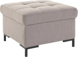 OTTO products Hocker "Grazzo", hochwertige Stoffe aus recyceltem Material, Steppung im Sitzbereich
