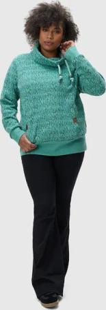 Ragwear Rollkragenpullover "Rylie Print Plus", modischer Damen Kapuzensweater mit Kordeln