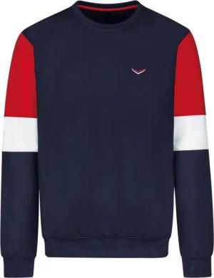 Trigema Sweatshirt "TRIGEMA Sweatshirt mit kontrastfarbigen Elementen"