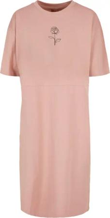 Merchcode Shirtkleid "Merchcode Damen Ladies Rose Oversized Slit Tee Dress", (1 tlg.)