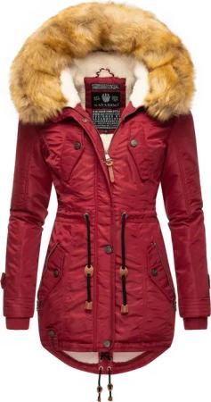 Navahoo Wintermantel "La Viva", hochwertiger Winterparka mit großem Kunstfell