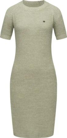 Ragwear Strickkleid "Kolya", kurzärmliges Damen Midikleid in Strickoptik