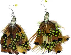 COLLEZIONE ALESSANDRO Paar Creolen "Pfau"