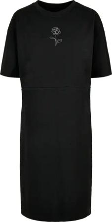 Merchcode Shirtkleid "Merchcode Damen Ladies Rose Oversized Slit Tee Dress", (1 tlg.)