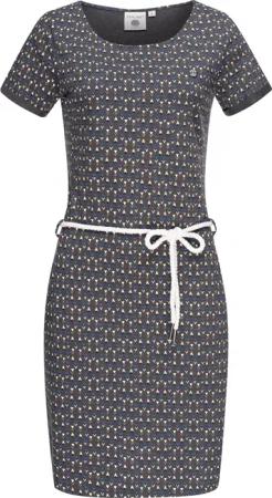 PEAK TIME Sommerkleid "L80022", leichtes Jersey Strandkleid mit Kordel