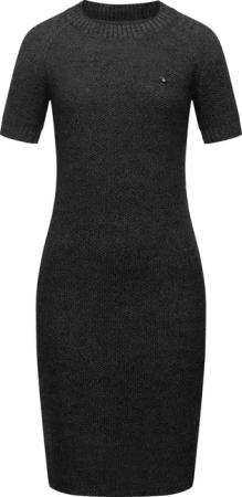 Ragwear Strickkleid "Kolya", kurzärmliges Damen Midikleid in Strickoptik