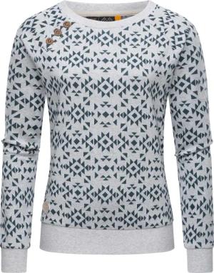 Ragwear Rundhalspullover "Darria Aztec", Leichter Damen Pullover mit coolem Print-Muster