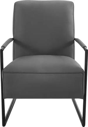 K+W Komfort & Wohnen Cocktailsessel, mit bezogenen Armlehnen, Gestell in Metall schwarz Struktur