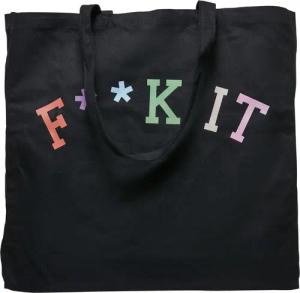 MisterTee Umhängetasche "MisterTee Unisex Fuck It Oversize Canvas Tote Bag", (1 tlg.)