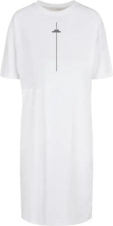 Merchcode Shirtkleid "Merchcode Damen Ladies Think Different Oversized Slit Tee Dress", (1 tlg.)