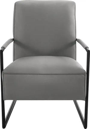 K+W Komfort & Wohnen Cocktailsessel, mit bezogenen Armlehnen, Gestell in Metall schwarz Struktur