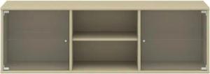 Hammel Furniture Lowboard "Mistral, Hochwertig Schrank, hängend/stehend montierbar", mit zwei Glastüren, B: 133 cm, anpassungsbar Designmöbel