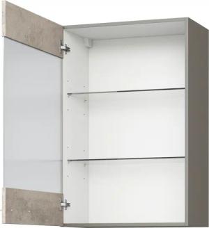 KOCHSTATION Glashängeschrank "KS-Trea OG60-90", inklusive zwei Glaseinlegeböden, Breite 60 cm, Höhe 90 cm