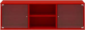 Hammel Furniture Lowboard "Mistral, Hochwertig Schrank, hängend/stehend montierbar", mit zwei Glastüren, B: 133 cm, anpassungsbar Designmöbel