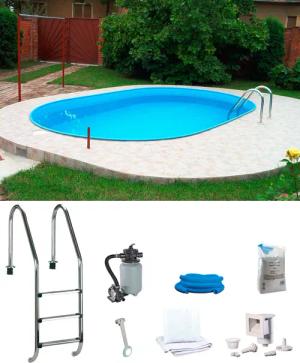 my POOL BWT Ovalpool, (Spar-Set, 7 tlg.), inkl. Einhänge-LED-Scheinwerfer