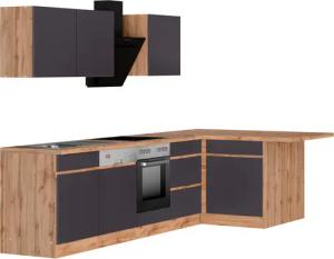 KOCHSTATION Winkelküche "KS-Riesa", Stellbreite 340x150 cm, wahlweise mit oder ohne E-Geräte