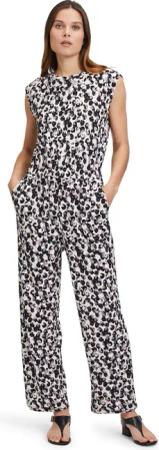 Betty&Co Overall "Betty & Co Jumpsuit mit Rundhalsausschnitt", (1 tlg.), Druck