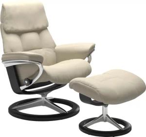 Stressless Relaxsessel "Ruby", mit Signature Base, Größe M, Gestell Eiche, Wenge, Braun & Schwarz