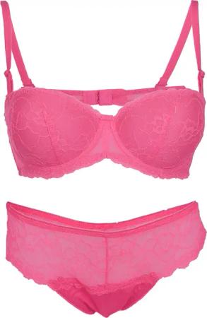 Family Trends Set: Push-up-BH, (mit Hüftslip), mit Push Up-BH und Slip