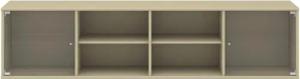 Hammel Furniture Regal "Mistral, Hochwertig Lowboard, hängend/stehend montierbar", mit zwei Glastüren, B: 177 cm, lowboard, anpassungsbar Designmöbel