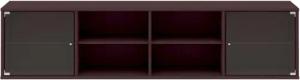 Hammel Furniture Regal "Mistral, Hochwertig Lowboard, hängend/stehend montierbar", mit zwei Glastüren, B: 177 cm, lowboard, anpassungsbar Designmöbel