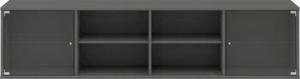 Hammel Furniture Regal "Mistral, Hochwertig Lowboard, hängend/stehend montierbar", mit zwei Glastüren, B: 177 cm, lowboard, anpassungsbar Designmöbel